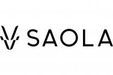 Saola logo: V-shaped mark alongside brand name