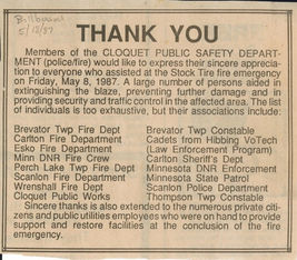 Cloquet Area Fire District - Community - About Us - Fire Suppression - Rescue Operations - Emergency Medical Services - Education - Safety - History