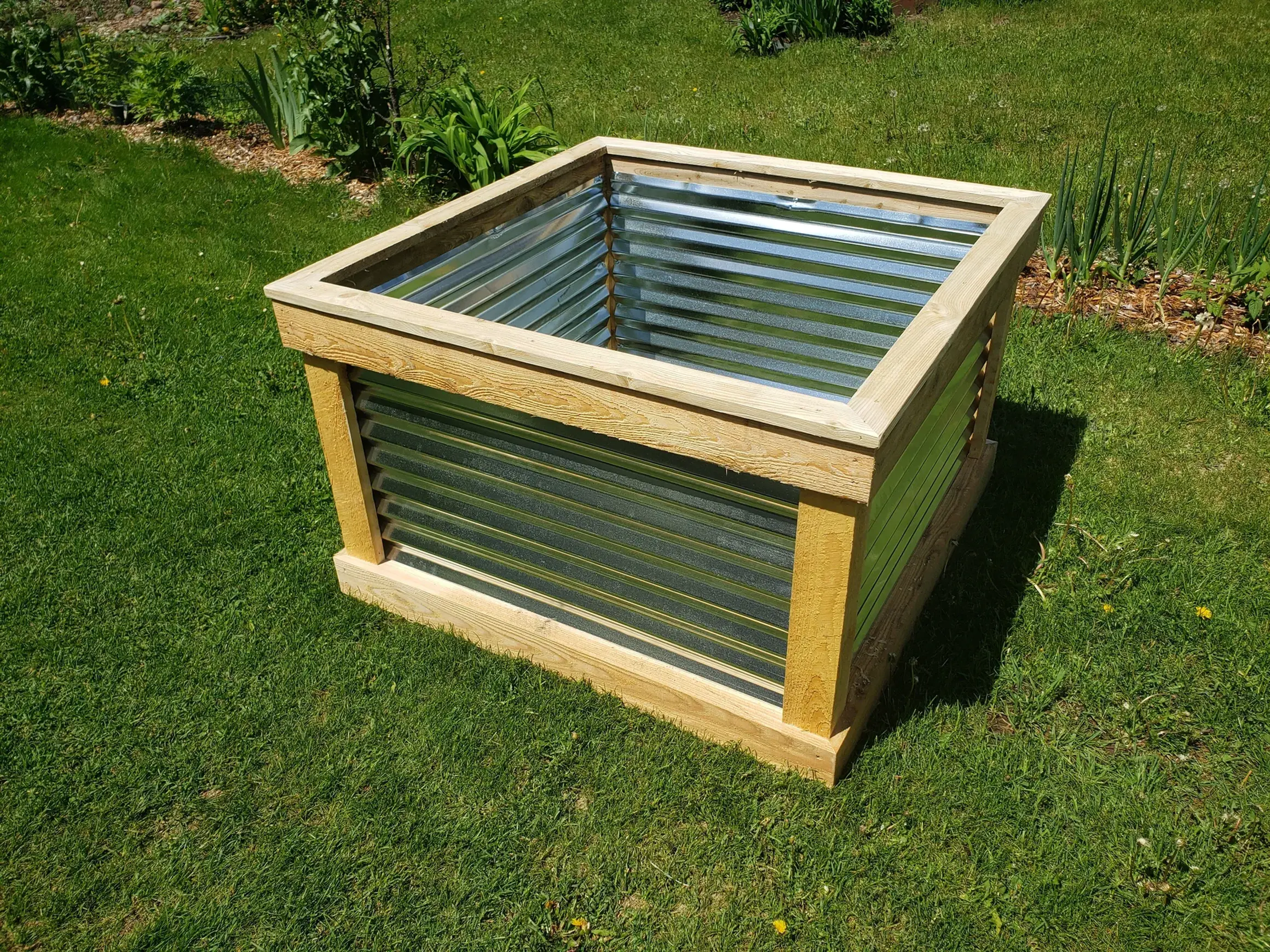 4' wide x 4' long x 30" tall