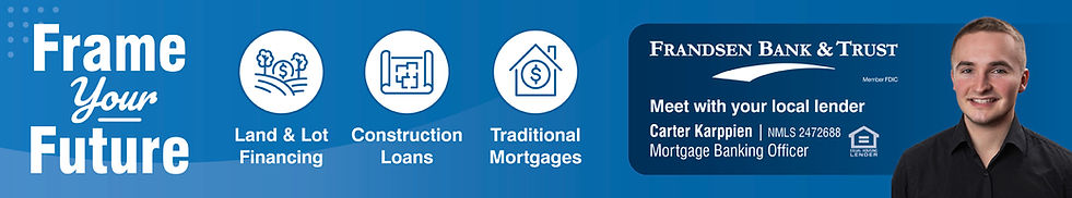Frandsen Bank and Trust for Residential Loans and financing with Carter Karppien