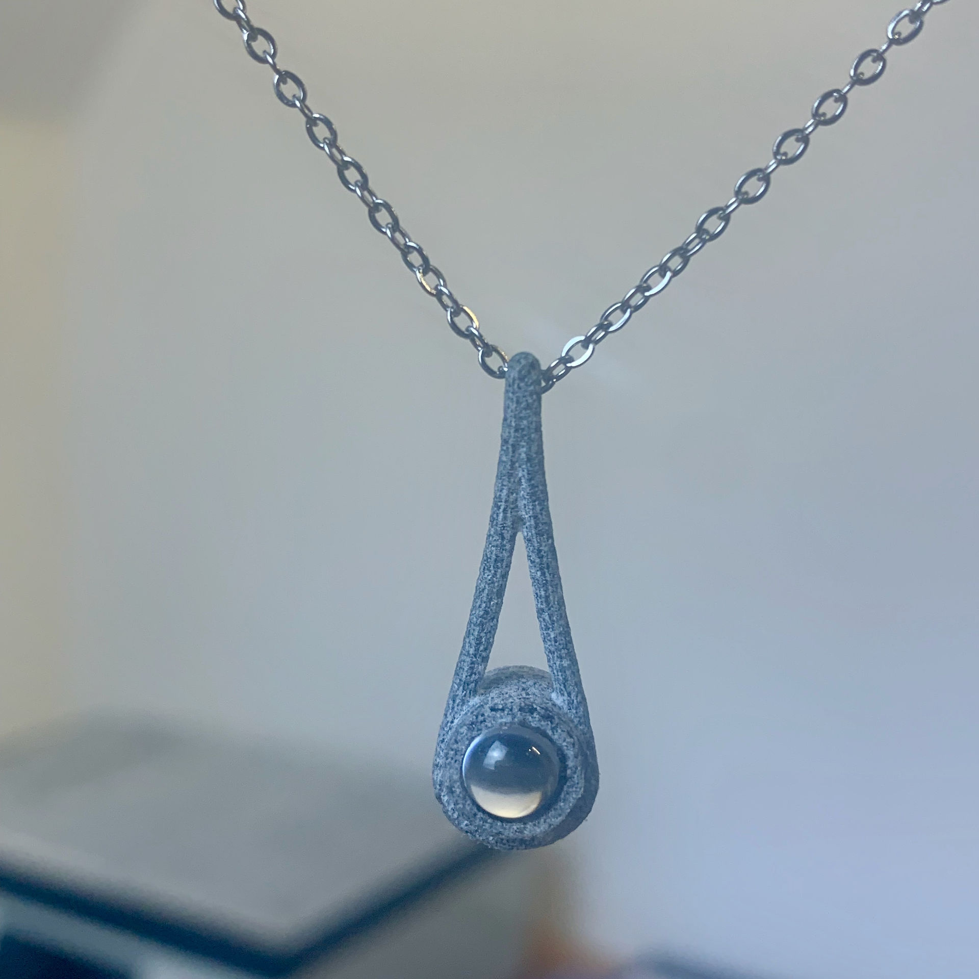 Our first 3d print of the piece that became the Stanhope Aura