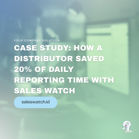 Case Study: How a Distributor Saved 20% of Daily Reporting Time with Sales Watch