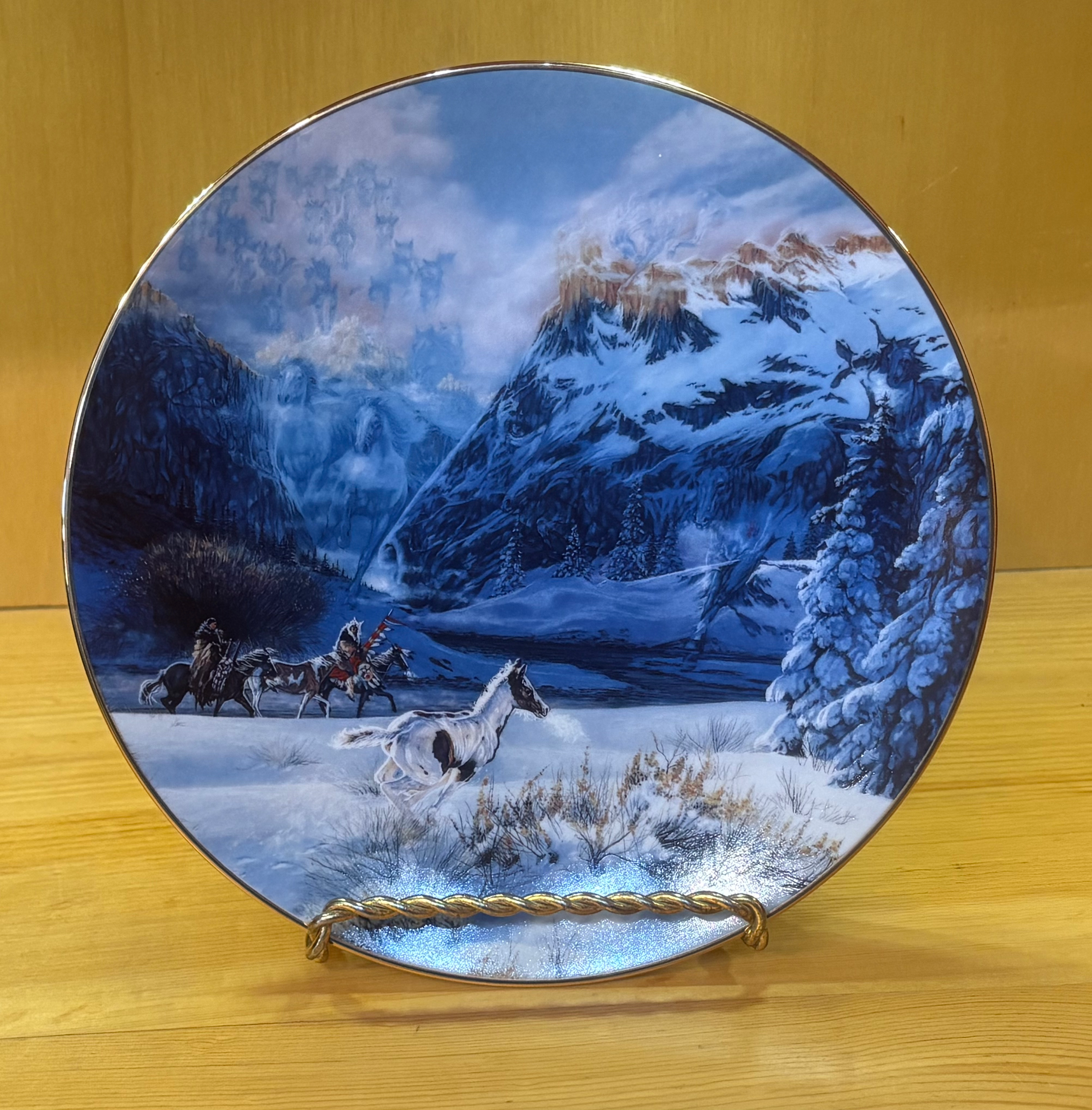 Bradford Exchange "Running With The Wind" Collectors Plate