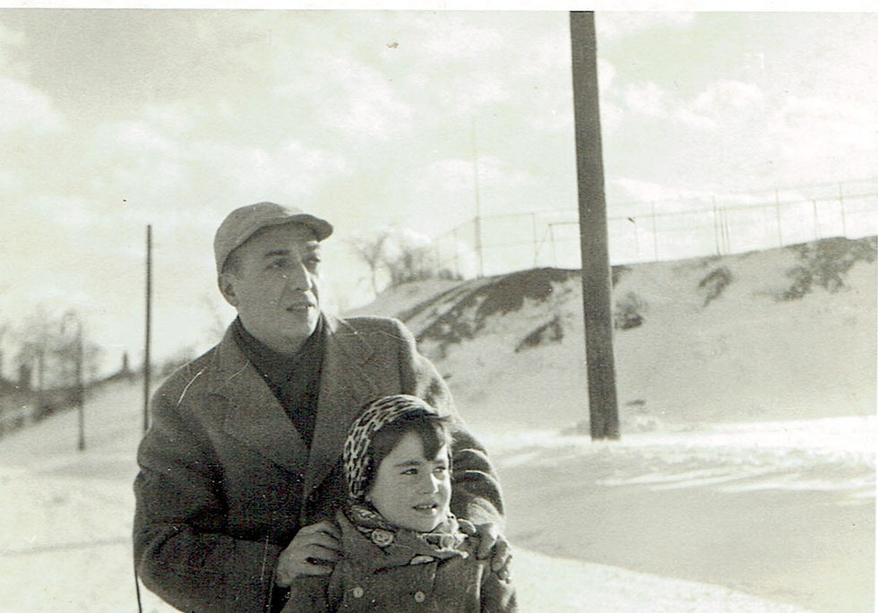 Sledding on Woodside Avenue