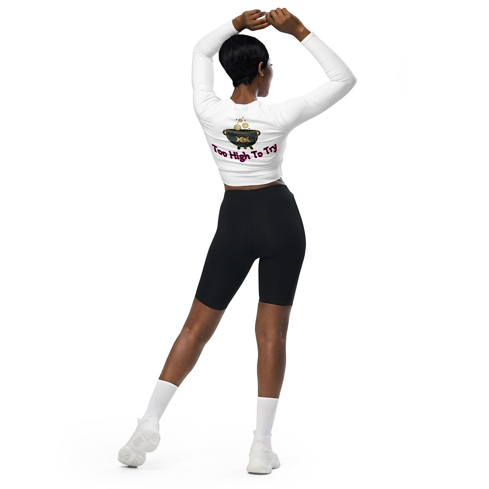 Thumbnail: Recycled long-sleeve crop top