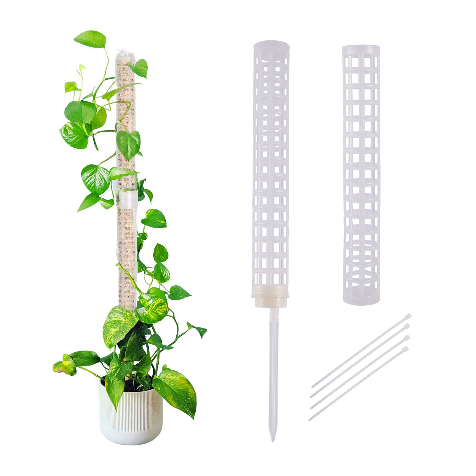 Plant Climbing Column Sphagnum Moss Pole Plants Growing Support Stand Water-Reta