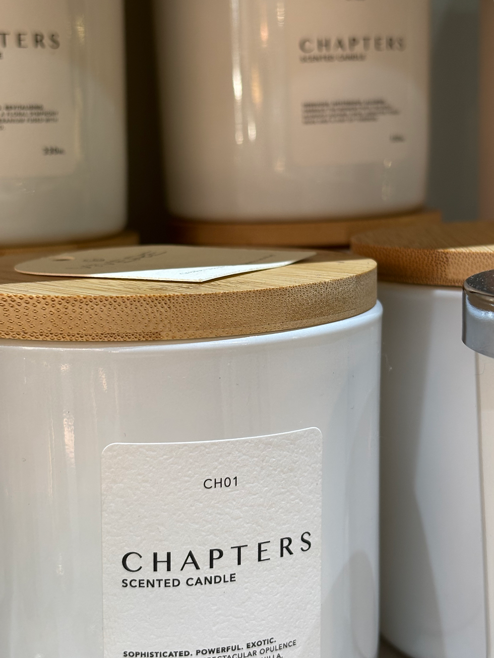 Chapters Candles in a container