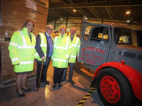 Business Secretary Andrea Leadsom tours Moody Logistics