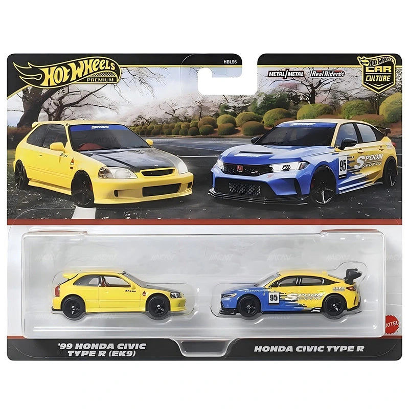 Hot Wheels Car Culture Twin Pack Honda Civic Type R