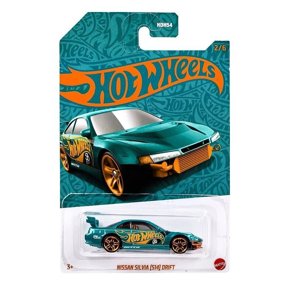 Thumbnail: Hot Wheels 2024 Pearl & Chrome Case F (Teal & Orange)