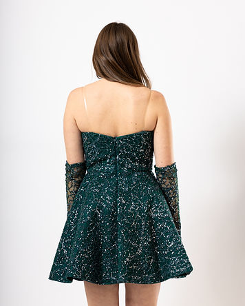 robe courte verte