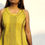 Thumbnail: Lime Green Cotton Sleeveless Chikankari Dress with Pocket