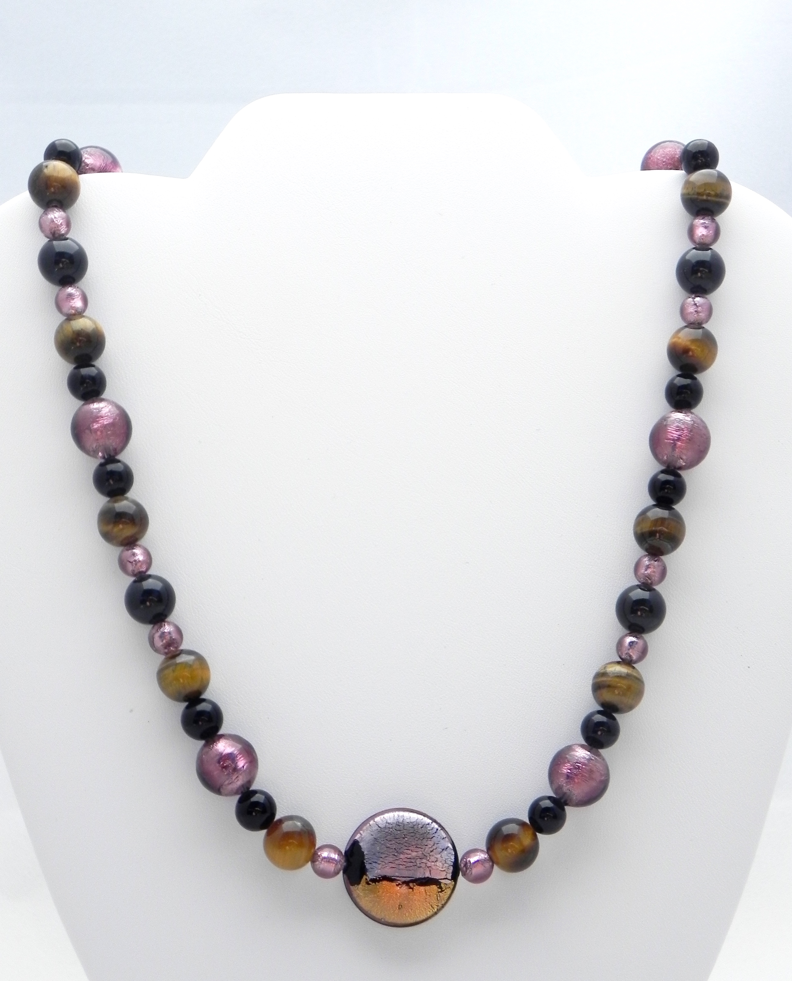 Venetian Glass & Tiger Eye #816