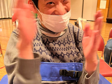 2023/1/24 青年部 でかでか風船とだるまさんがころんだ✨