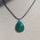 Miniature : Pendentif en malachite sur cordon