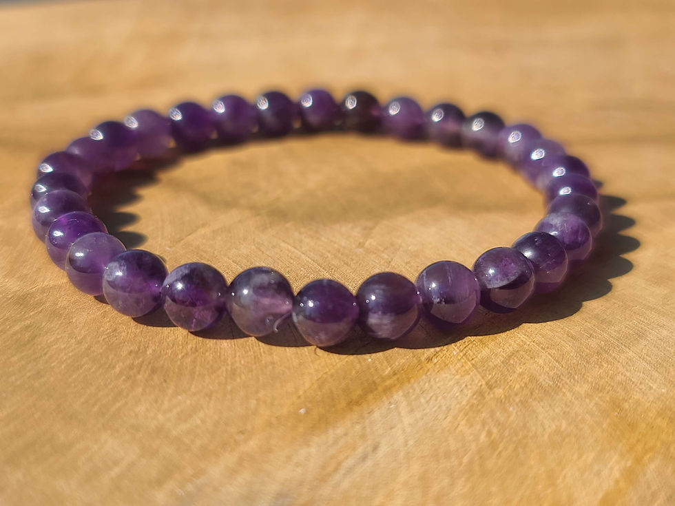 Bracelet en Améthyste 6 mm