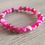 Miniature : Promo Bracelet en agate rose taille enfant