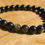 Miniature : Bracelet homme, en obsidienne dorée
