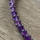 Miniature : Collier en pierres d'améthyste  6 mm