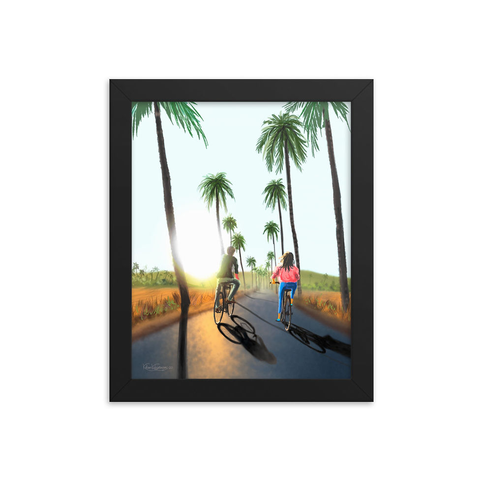 Framed poster- 8" X 10"