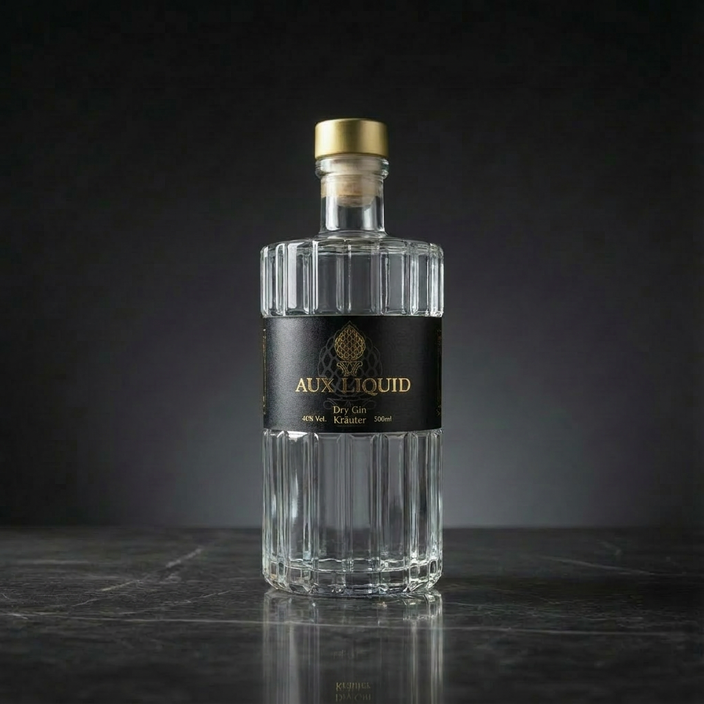 Regionaler Dry Gin mit Kräuter von Aux Liquid