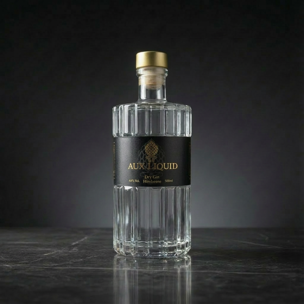 Regionaler Dry Gin mit Zitronen von Aux Liquid