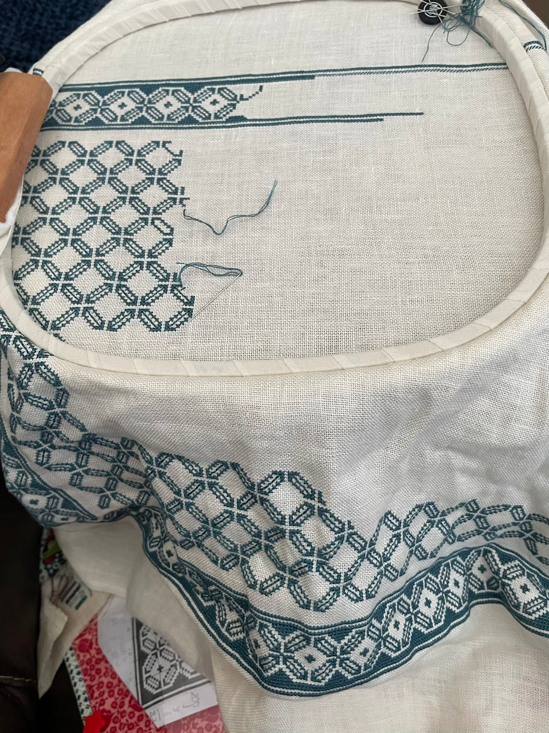 Aegean octagon table runner content media