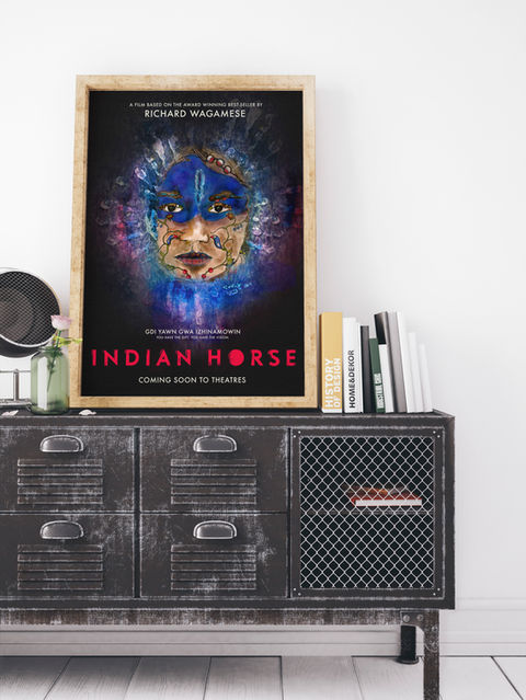 Indian Horse movie poster and book cover.