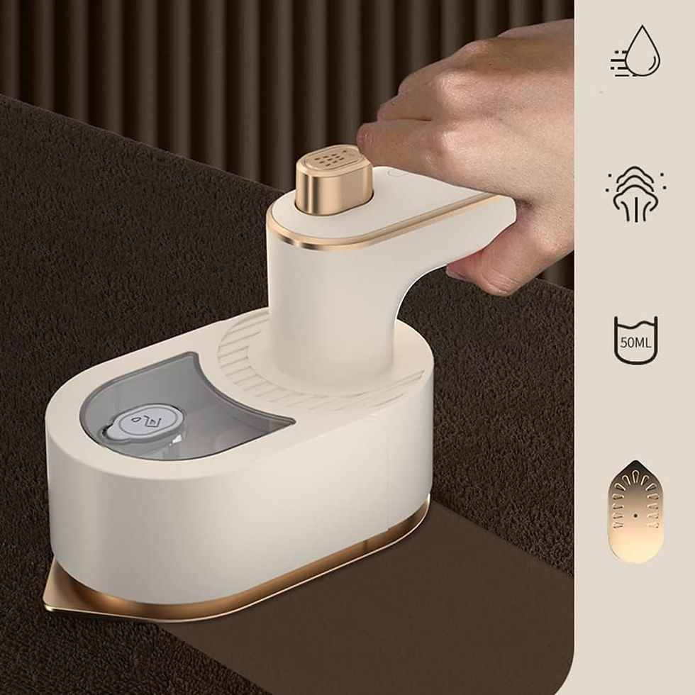 Foldable travel garment steamer real product view