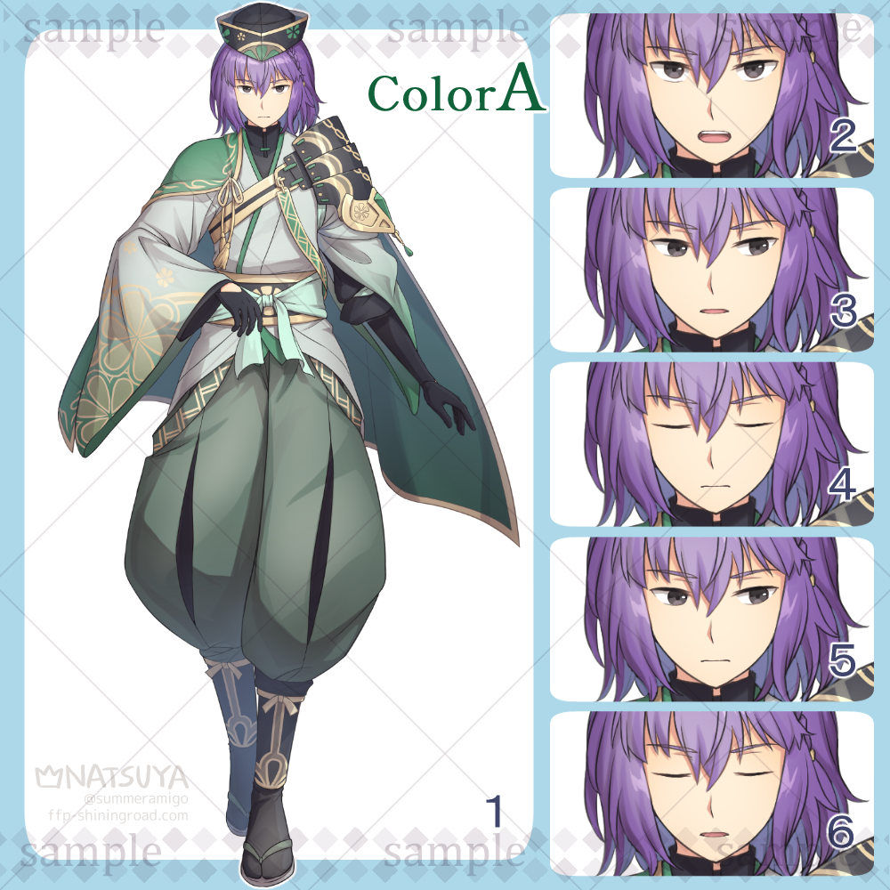 【立ち絵】2324 colorA【表情6種】