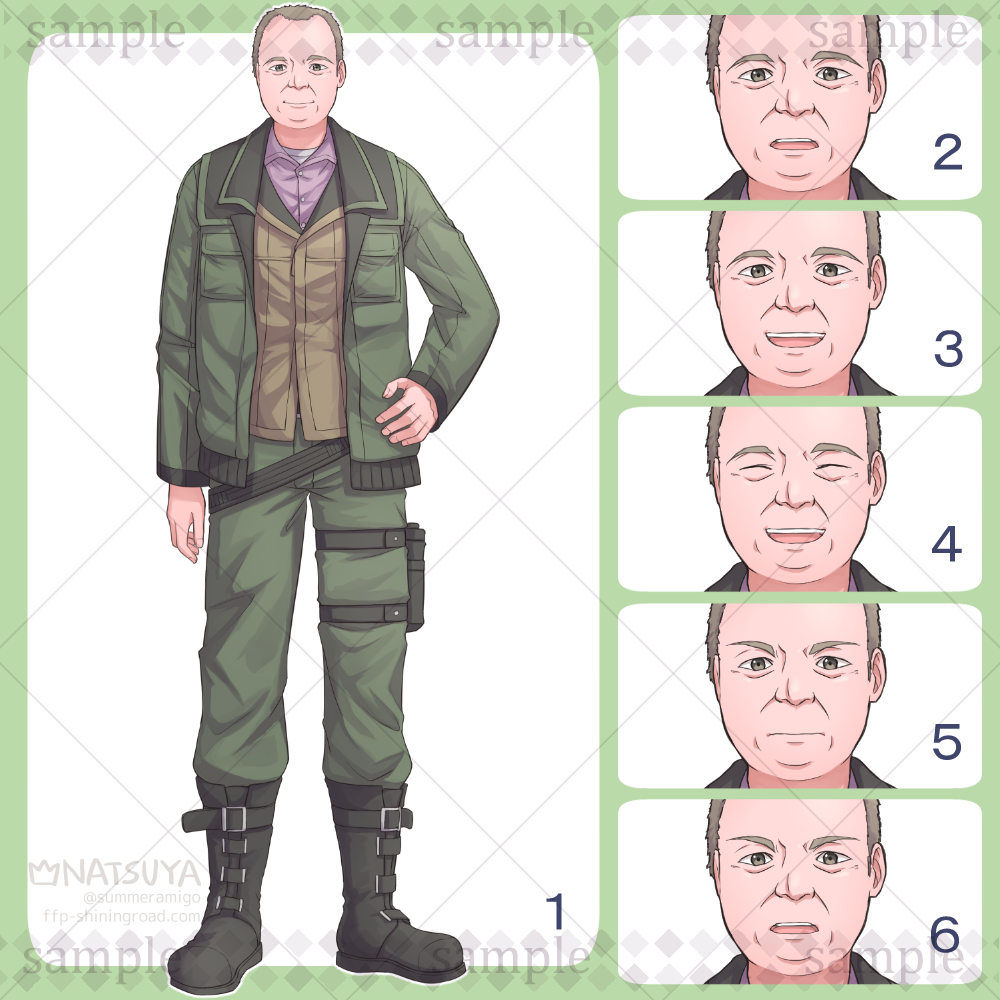 【立ち絵】2322【表情6種】