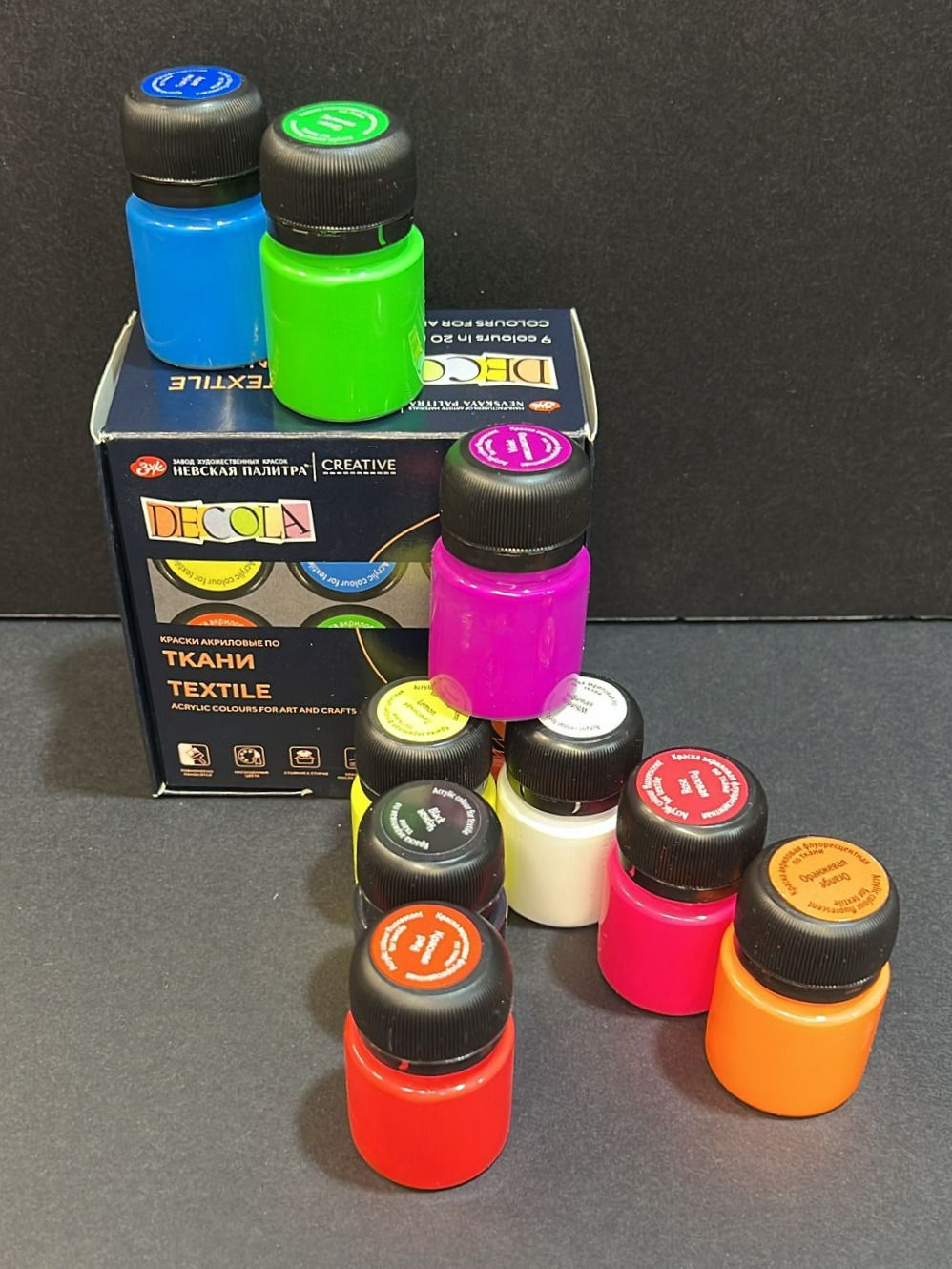 9 צבעי בד איכותיים בגוונים מרהיבים