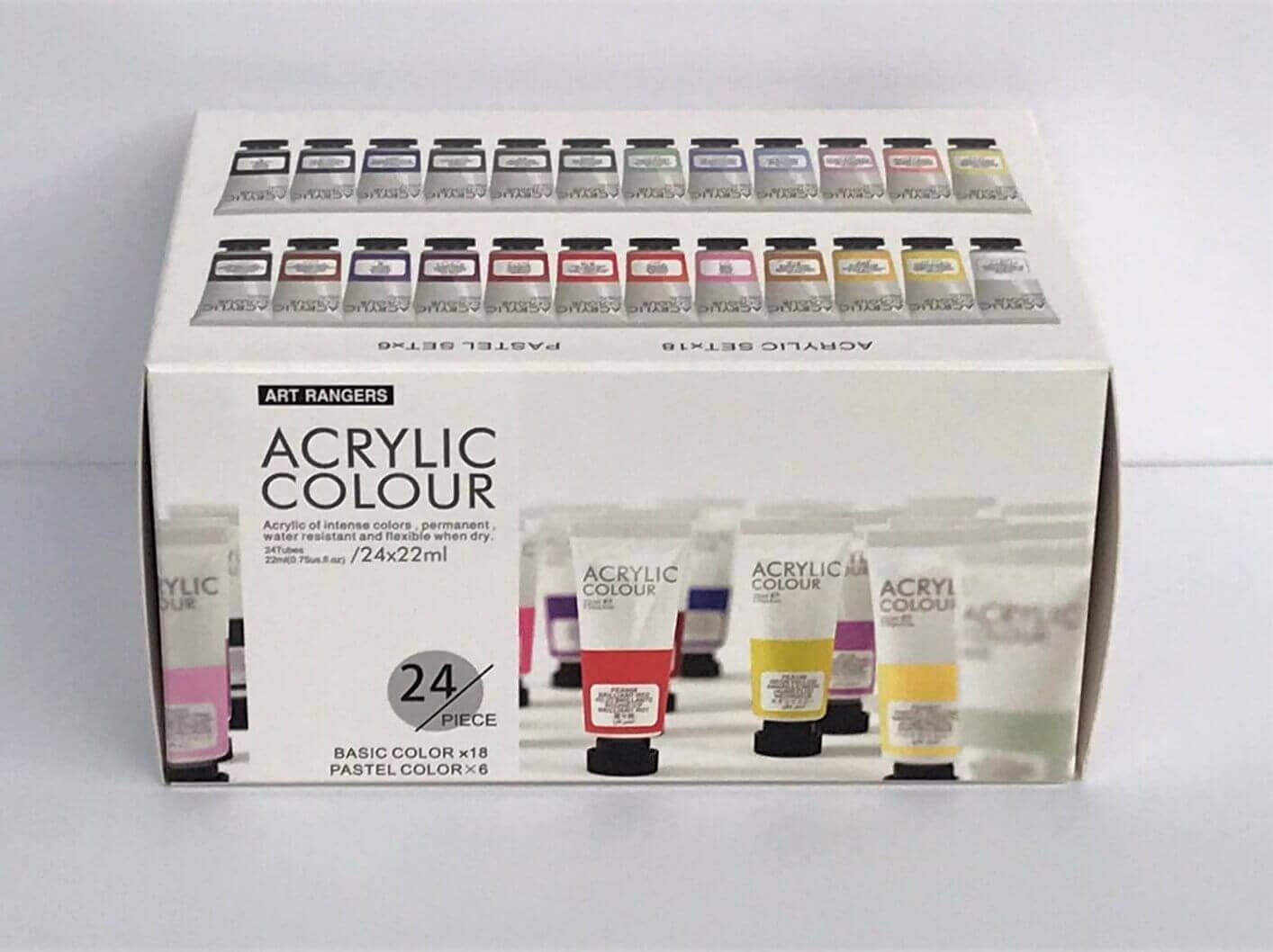 צבעי אקריליק 36 גוונים - Art Rangers