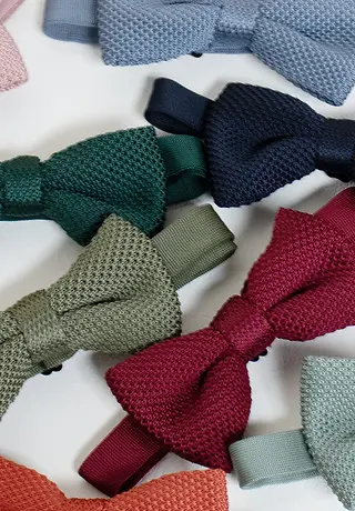 Mens Groomsmen knitted bowtie Lincolnshire