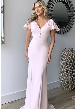 Amber rose baby pink bridesmaid dress Uk lincolnshire