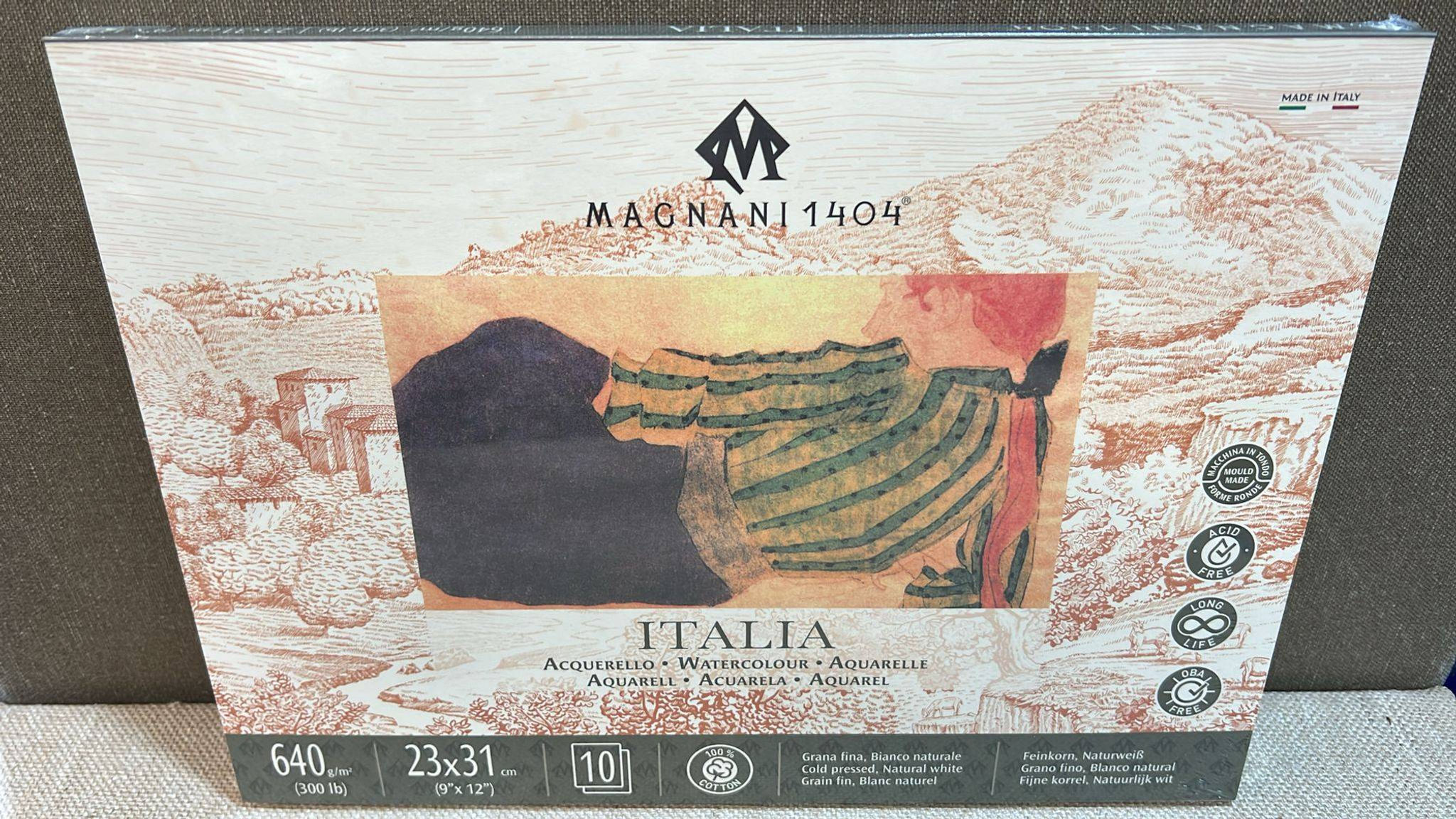 בלוק לצבעי מים 640 גר׳ Magnani 1404