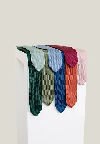 Groomsmen knitted tie wedding lincoln UK