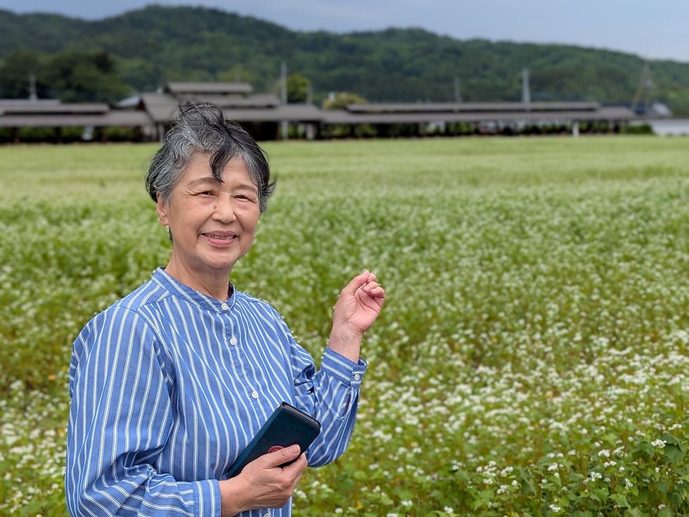 蕎麦の花、満開！③