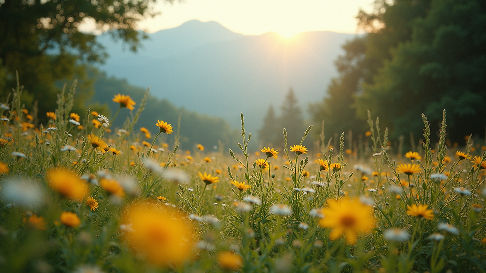 Eye-level view of serene nature landscape representing freedom