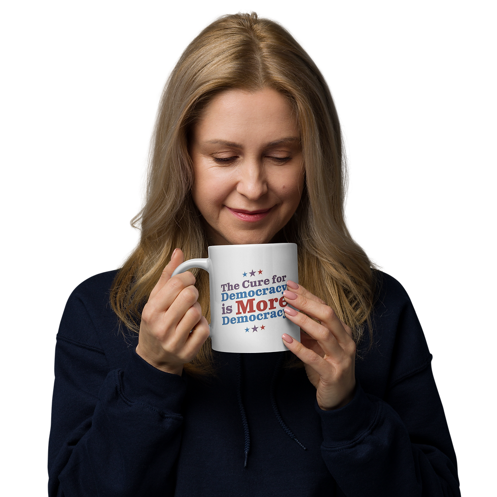 Thumbnail: The Cure for Democracy Glossy White Mug