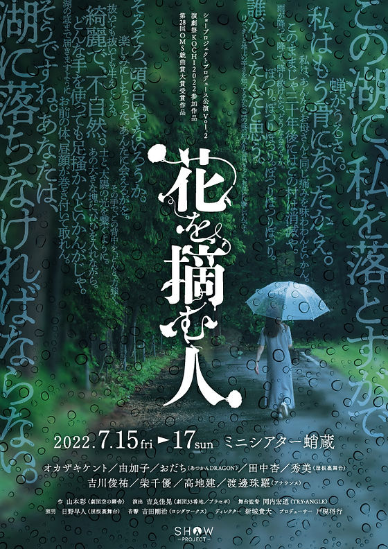 花を摘む人