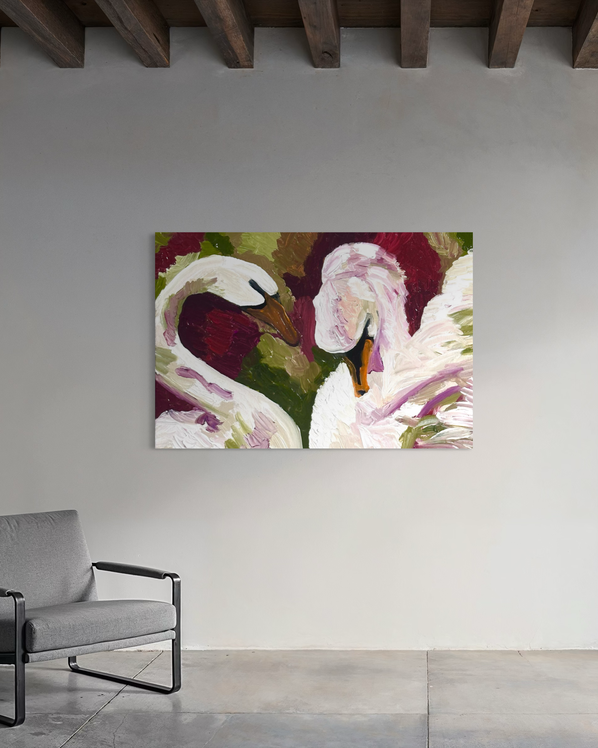 Two lovin Swans (Original Artwork)