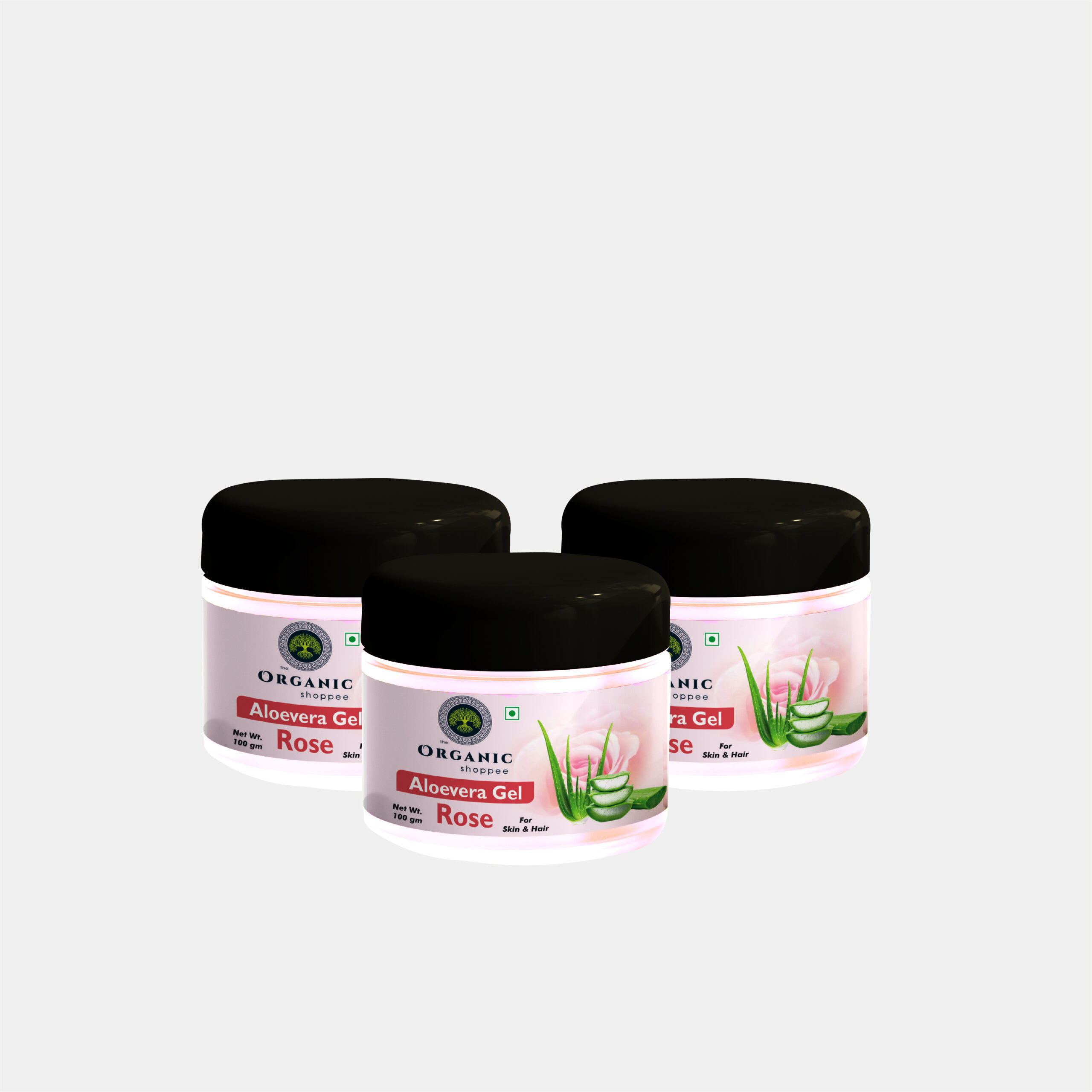The Organic Shoppee Alovera Gel - Rose (300 gms)
