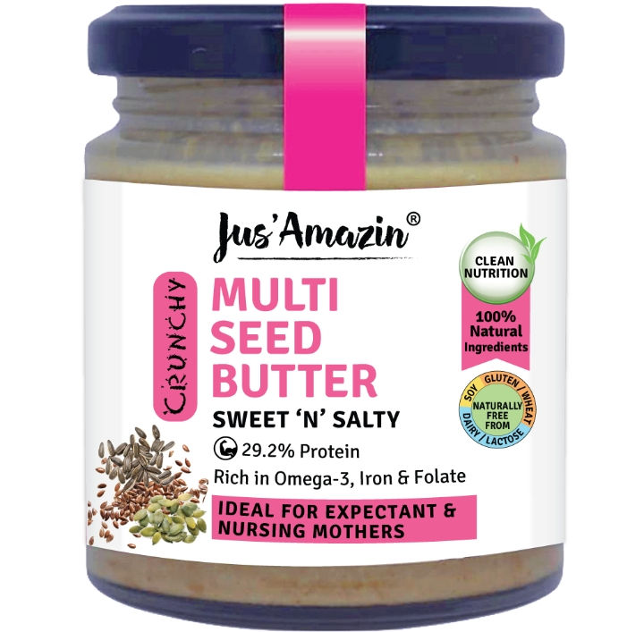 Crunchy Seed Butter – Multi Seeds, with Flax and Sunflower Seeds (200gms)
