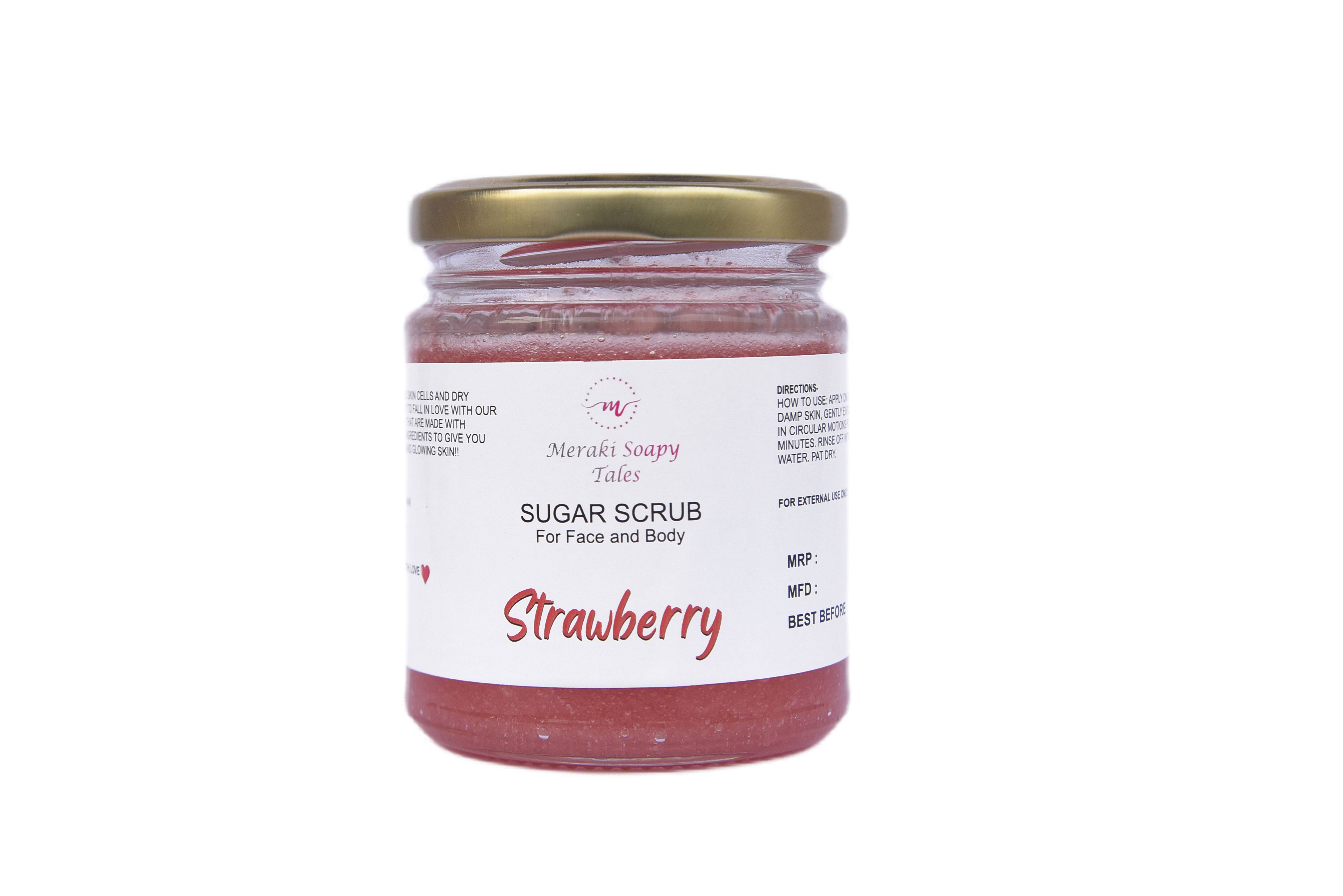 Strawberry Sugar Scrub (200gm)