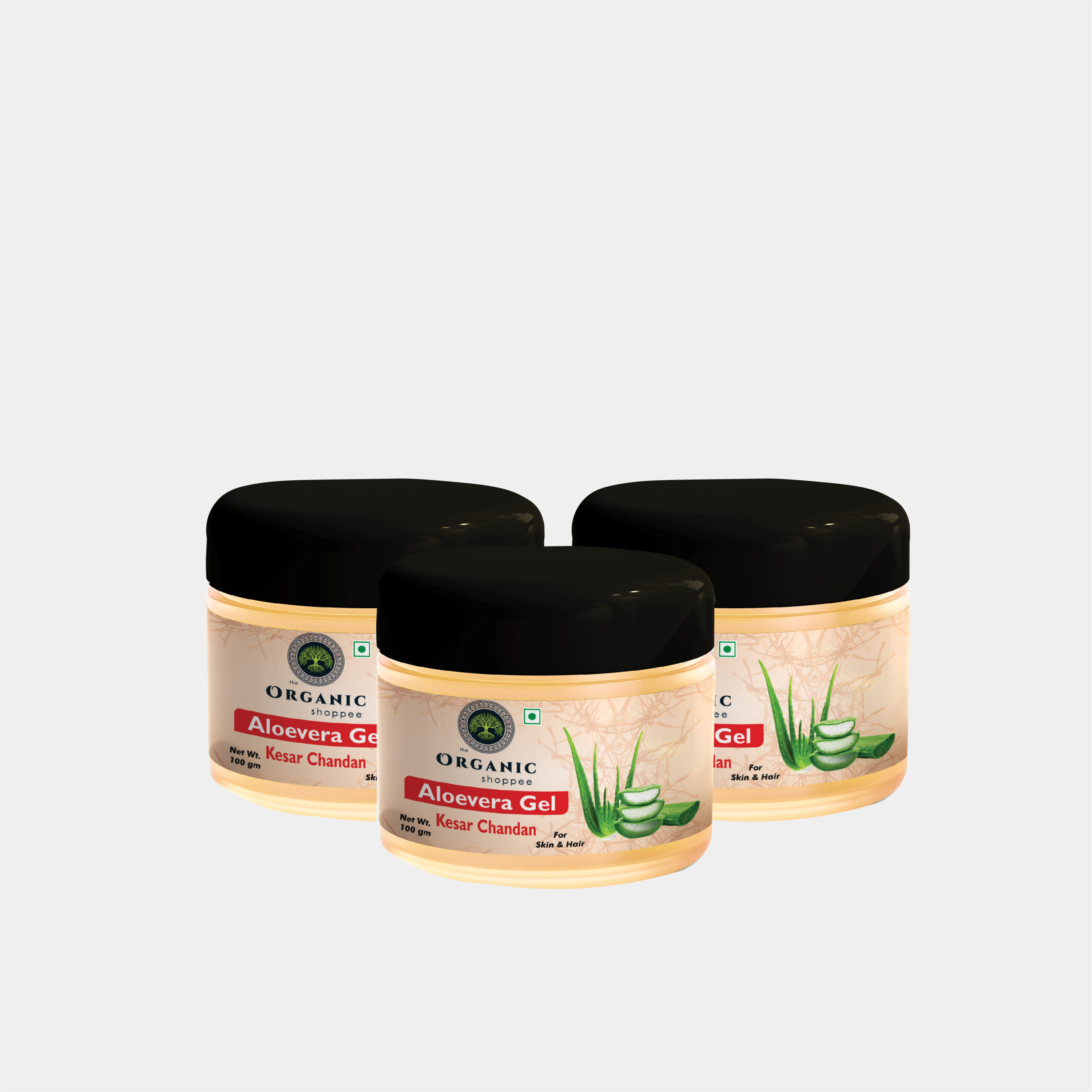 The Organic Shoppee Alovera Gel - Kesar Chandan (300 gms)