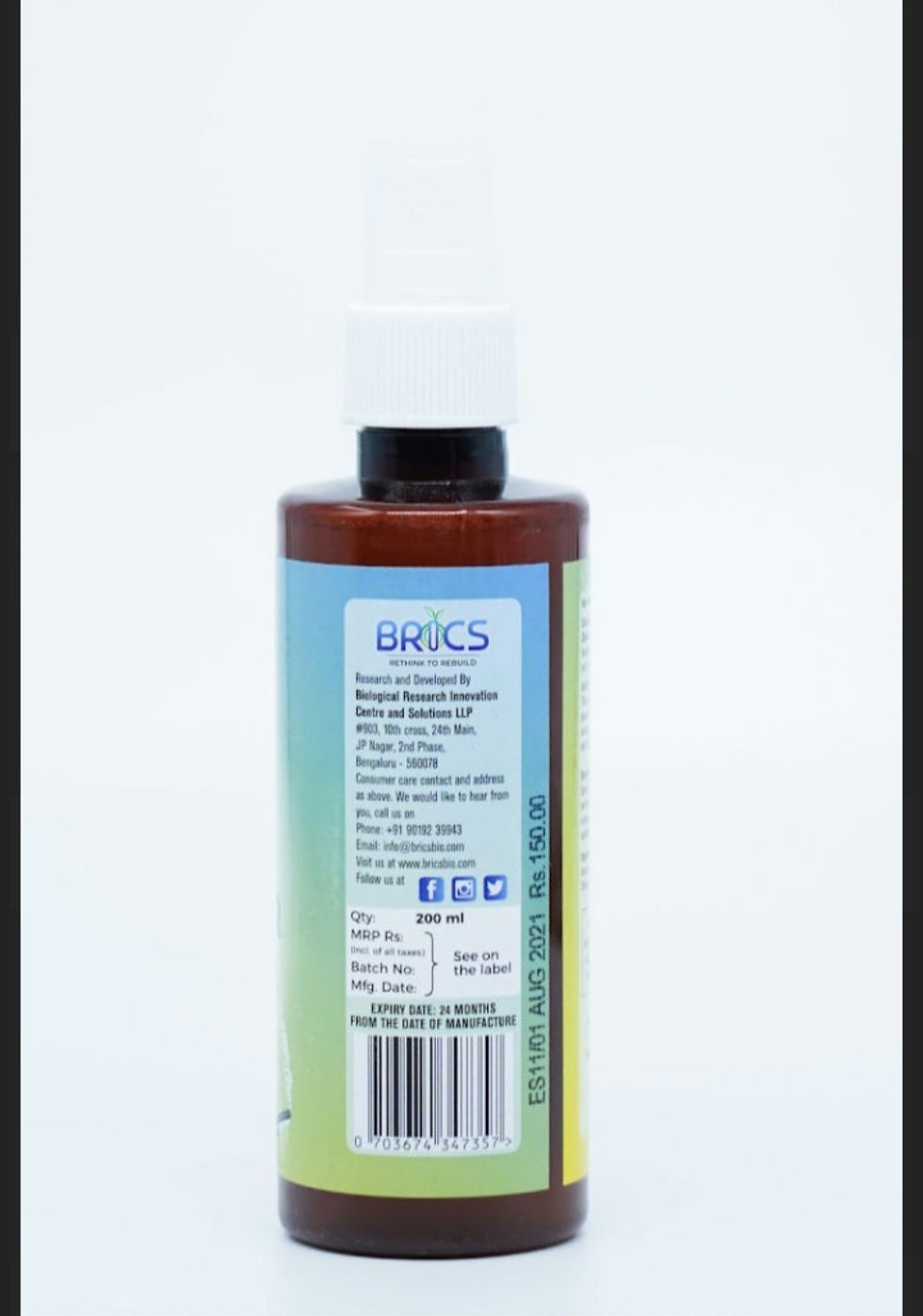 Thumbnail: Brics Bio Natural Glass Cleaner (200 ml)