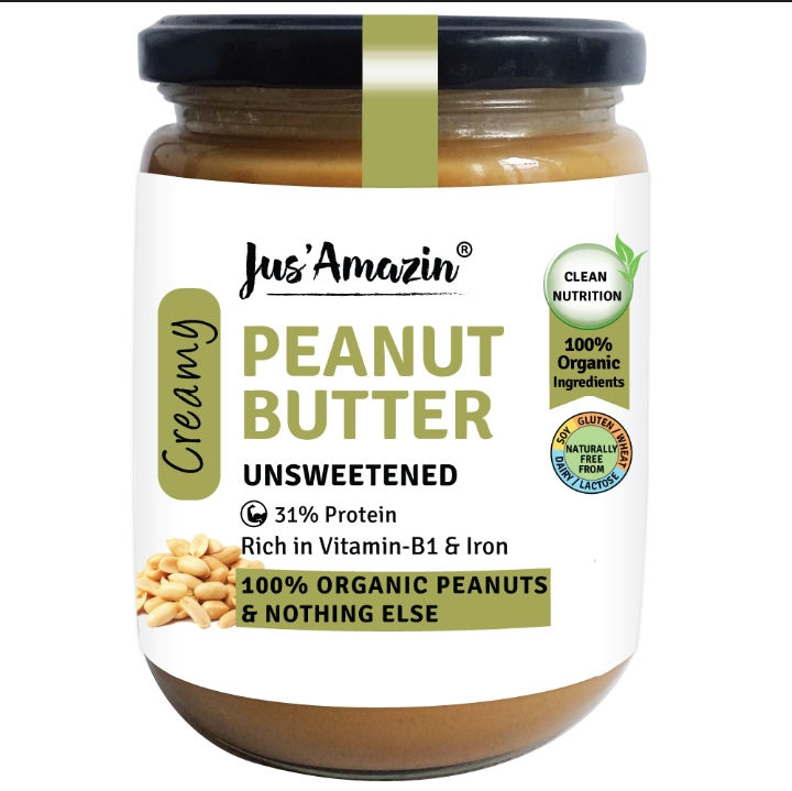 Creamy Organic Peanut Butter - Unsweetened (200gms)