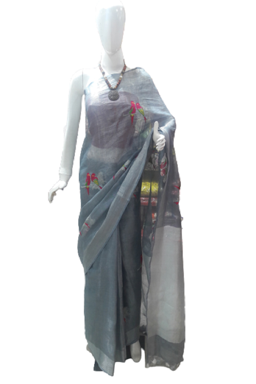 Organic Linen Saree