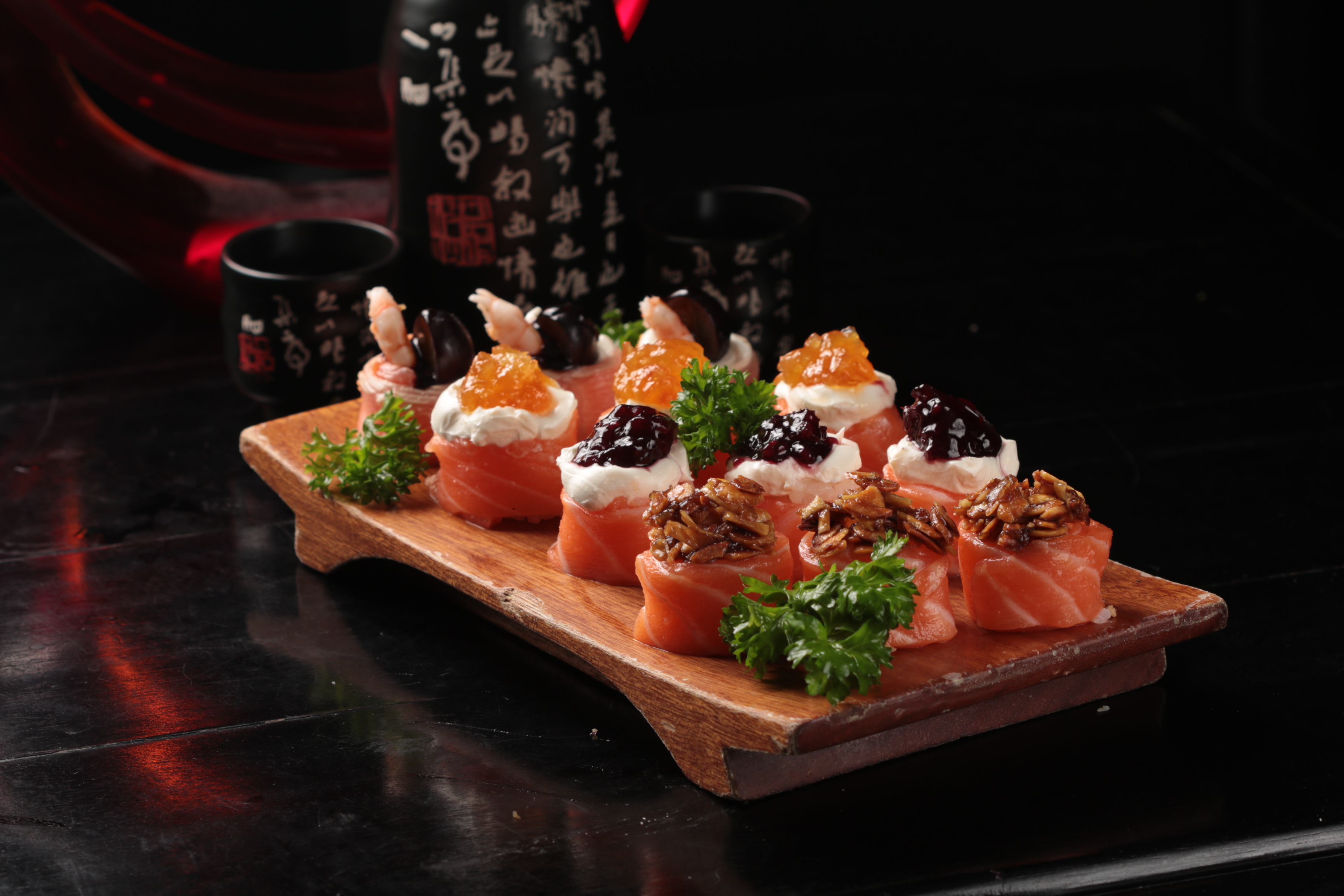 Arranged Food and Objects